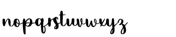 Giggle Script Font LOWERCASE