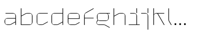 Gik Fine Font LOWERCASE