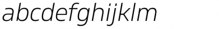 Gilam Light Italic Font LOWERCASE