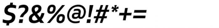 Gilam Semi Bold Italic Font OTHER CHARS