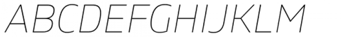 Gilam Thin Italic Font UPPERCASE