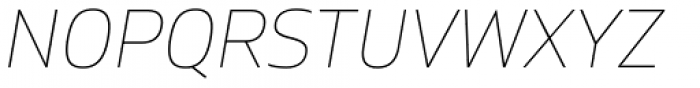 Gilam Thin Italic Font UPPERCASE