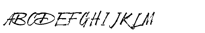 Gildora Ink Thin Font UPPERCASE