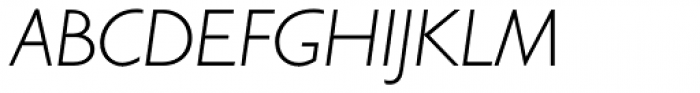 Gill Sans Cyrillic Pro Cyrillic Light Inclined Font UPPERCASE