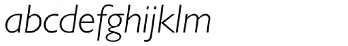 Gill Sans Light Italic Font LOWERCASE