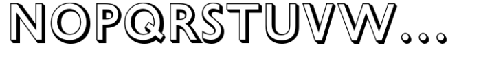 Gill Sans MT Pro Shadowed Font UPPERCASE