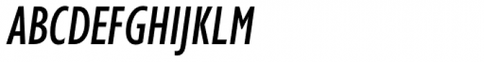 Gill Sans Nova Cond Medium Italic Font UPPERCASE