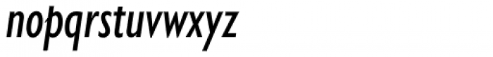 Gill Sans Nova Cond Medium Italic Font LOWERCASE