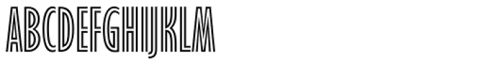 Gill Sans Nova Inline Condensed Font LOWERCASE