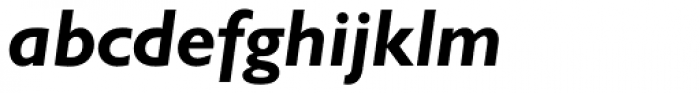 Gill Sans Pro Cyrillic Bold Inclined Font LOWERCASE