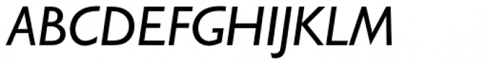 Gill Sans Pro Greek Medium Inclined Font UPPERCASE