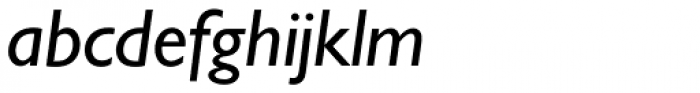 Gill Sans Pro Greek Medium Inclined Font LOWERCASE