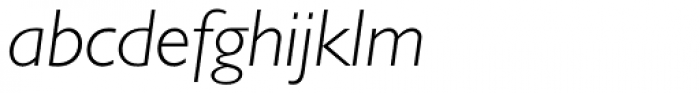Gill Sans Std Light Italic Font LOWERCASE