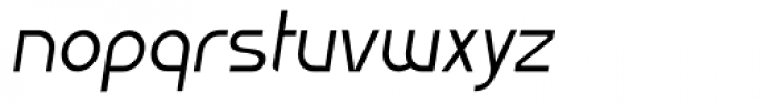 Gillca Thin Italic Font LOWERCASE