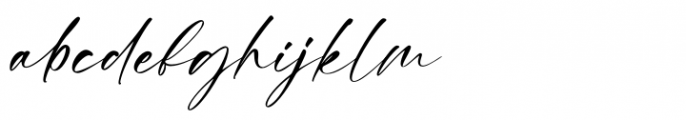 Gilliany Regular Font LOWERCASE