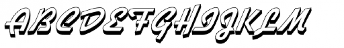 Gillies Gothic EF ExtraBold Shaded Font UPPERCASE