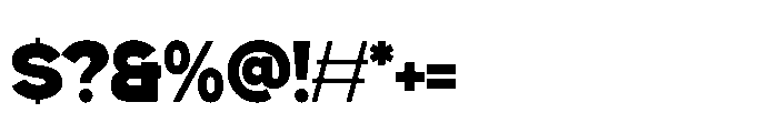 Gillune Black Font OTHER CHARS