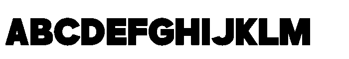 Gillune Black Font UPPERCASE