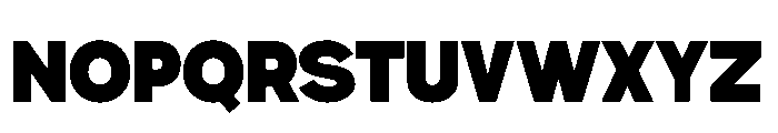 Gillune Black Font UPPERCASE