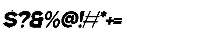 Gillune Extrabold Italic Font OTHER CHARS