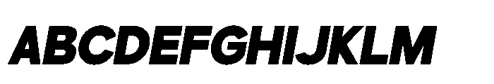Gillune Extrabold Italic Font UPPERCASE