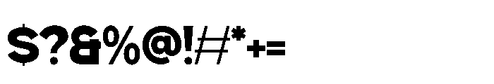 Gillune Extrabold Font OTHER CHARS