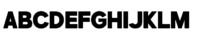 Gillune Extrabold Font UPPERCASE
