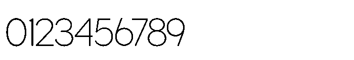 Gillune Extralight Font OTHER CHARS