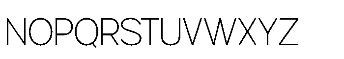 Gillune Extralight Font UPPERCASE