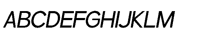 Gillune Italic Font UPPERCASE