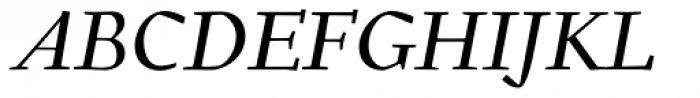 Gilman Italic Font UPPERCASE