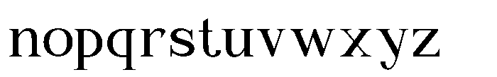 Gilmere Font LOWERCASE