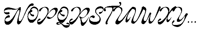 Gilosta Surfing Script Gilosta Surfing Regular Font UPPERCASE