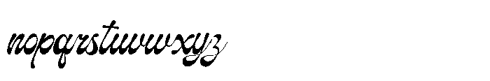 Gilosta Surfing Script Gilosta Surfing Regular Font LOWERCASE