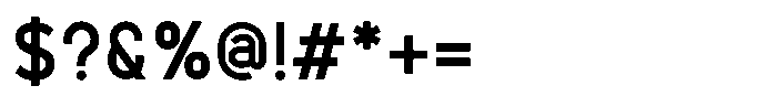 Gilox Bold Font OTHER CHARS