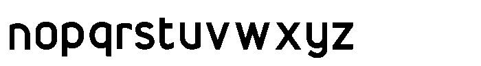 Gilox Bold Font LOWERCASE