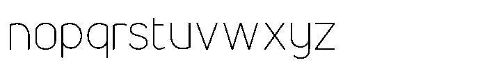 Gilox Light Font LOWERCASE