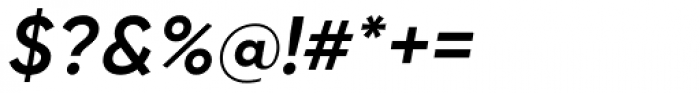 Gilroy Semi Bold Italic Font OTHER CHARS