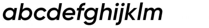 Gilroy Semi Bold Italic Font LOWERCASE