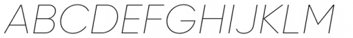 Gilroy Thin Italic Font UPPERCASE