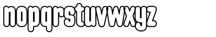Gilway Bold Outline Font LOWERCASE
