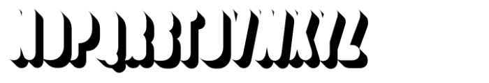 Gilway Bold Shadow Font UPPERCASE