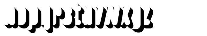 Gilway Bold Shadow Font LOWERCASE
