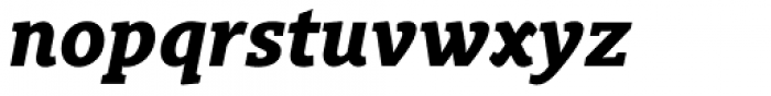 Gimbal Egyptian Bold Italic Font LOWERCASE