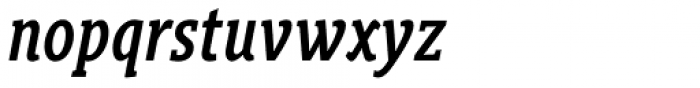 Gimbal Egyptian Compressed Medium Italic Font LOWERCASE