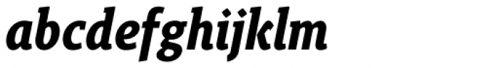 Gimbal Egyptian Condensed Bold Italic Font LOWERCASE
