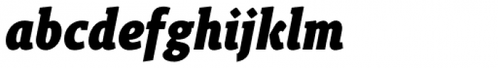 Gimbal Egyptian Condensed Heavy Italic Font LOWERCASE