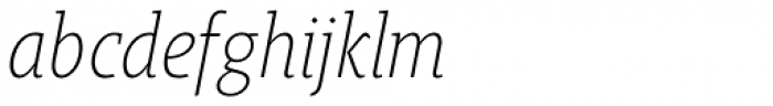 Gimbal Egyptian Condensed Light Italic Font LOWERCASE