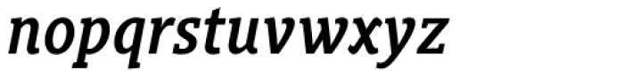 Gimbal Egyptian Condensed Medium Italic Font LOWERCASE