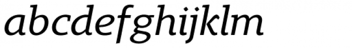 Gimbal Egyptian Extended Italic Font LOWERCASE